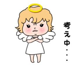 Angel with 40 emotion or pattern sticker #7880026