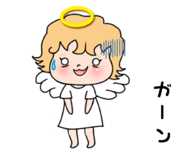 Angel with 40 emotion or pattern sticker #7880027
