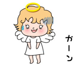 Angel with 40 emotion or pattern sticker #7880027