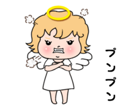 Angel with 40 emotion or pattern sticker #7880034