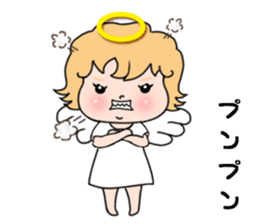 Angel with 40 emotion or pattern sticker #7880034