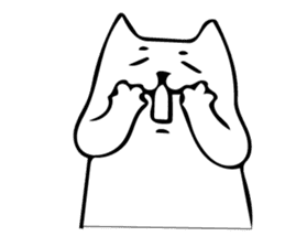 The cat which cries 3 sticker #7880682