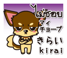 Chihuahuas Japanese & Thai sticker sticker #7880977
