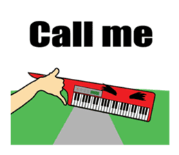 Guitar,drum,bass,piano (Only English) sticker #7881640