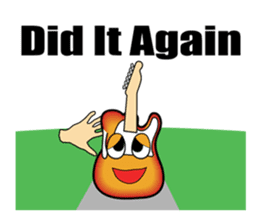 Guitar,drum,bass,piano (Only English) sticker #7881643