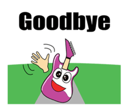 Guitar,drum,bass,piano (Only English) sticker #7881647