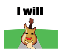 Guitar,drum,bass,piano (Only English) sticker #7881650