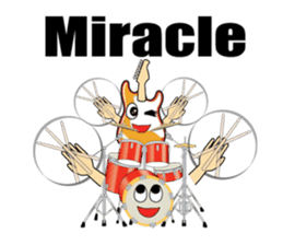 Guitar,drum,bass,piano (Only English) sticker #7881656