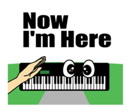 Guitar,drum,bass,piano (Only English) sticker #7881658