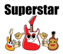 Guitar,drum,bass,piano (Only English) sticker #7881667