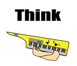 Guitar,drum,bass,piano (Only English) sticker #7881668