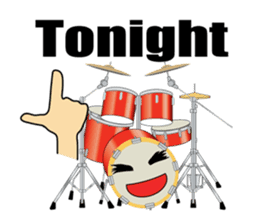 Guitar,drum,bass,piano (Only English) sticker #7881671