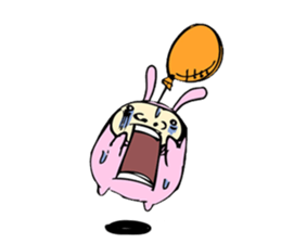 ballooooooooon rabbit sticker #7883504