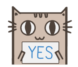 Lotte cat, the continuous long sticker #7883584