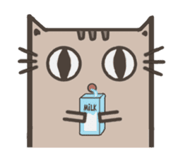 Lotte cat, the continuous long sticker #7883598