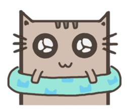 Lotte cat, the continuous long sticker #7883604