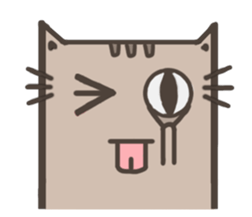 Lotte cat, the continuous long sticker #7883605