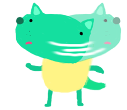 Sweet Cat and Happy Dog sticker #7883840