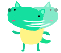 Sweet Cat and Happy Dog sticker #7883840