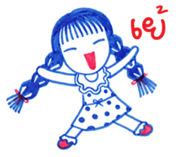 Ballpoint pen drawing 2 sticker #7884144