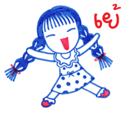 Ballpoint pen drawing 2 sticker #7884144