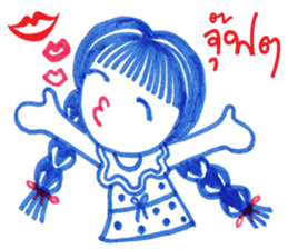 Ballpoint pen drawing 2 sticker #7884146