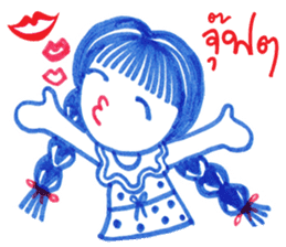 Ballpoint pen drawing 2 sticker #7884146