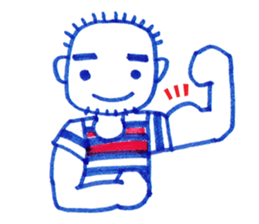 Ballpoint pen drawing 2 sticker #7884149