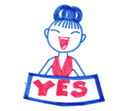 Ballpoint pen drawing 2 sticker #7884152