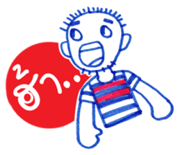 Ballpoint pen drawing 2 sticker #7884166