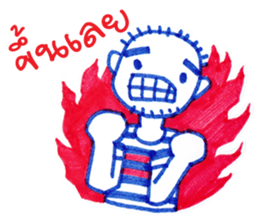 Ballpoint pen drawing 2 sticker #7884167