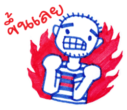 Ballpoint pen drawing 2 sticker #7884167