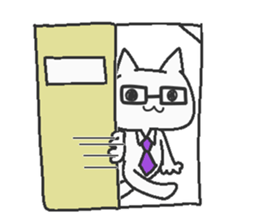 Teacher cat sticker #7885453