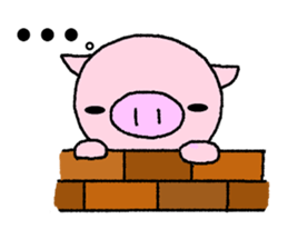 Pig of the butler sticker #7885505