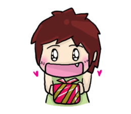 Cute Hui's life: Couple in love sticker #7885612