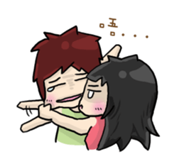 Cute Hui's life: Couple in love sticker #7885623
