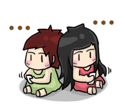 Cute Hui's life: Couple in love sticker #7885628