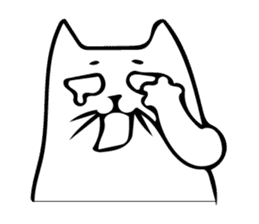 The cat which cries sticker #7885725