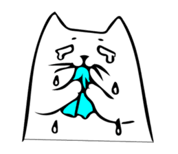 The cat which cries sticker #7885730