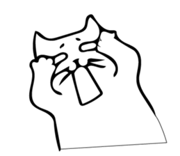 The cat which cries sticker #7885732