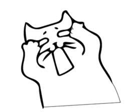 The cat which cries sticker #7885732