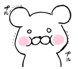 white bear part one sticker #7886300