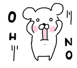 white bear part one sticker #7886306