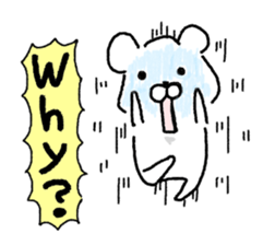 white bear part one sticker #7886307