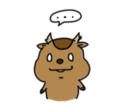 KANSAI DIALECT TIGER AND DEER sticker #7886538