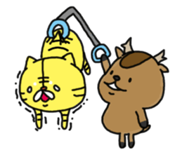 KANSAI DIALECT TIGER AND DEER sticker #7886556