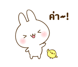 THE cute rabbit Sticker! sticker #7886606