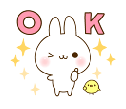 THE cute rabbit Sticker! sticker #7886607
