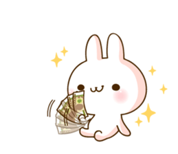 THE cute rabbit Sticker! sticker #7886614