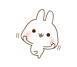 THE cute rabbit Sticker! sticker #7886617